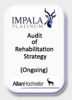 Impala Platinum Audit of Rehabilitation Strategy, Ongoing
